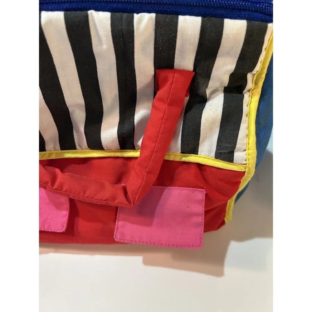Vintage IKEA Soft Toy Barn Carrying Bag with Plush Animals Cow Pig Set Retired